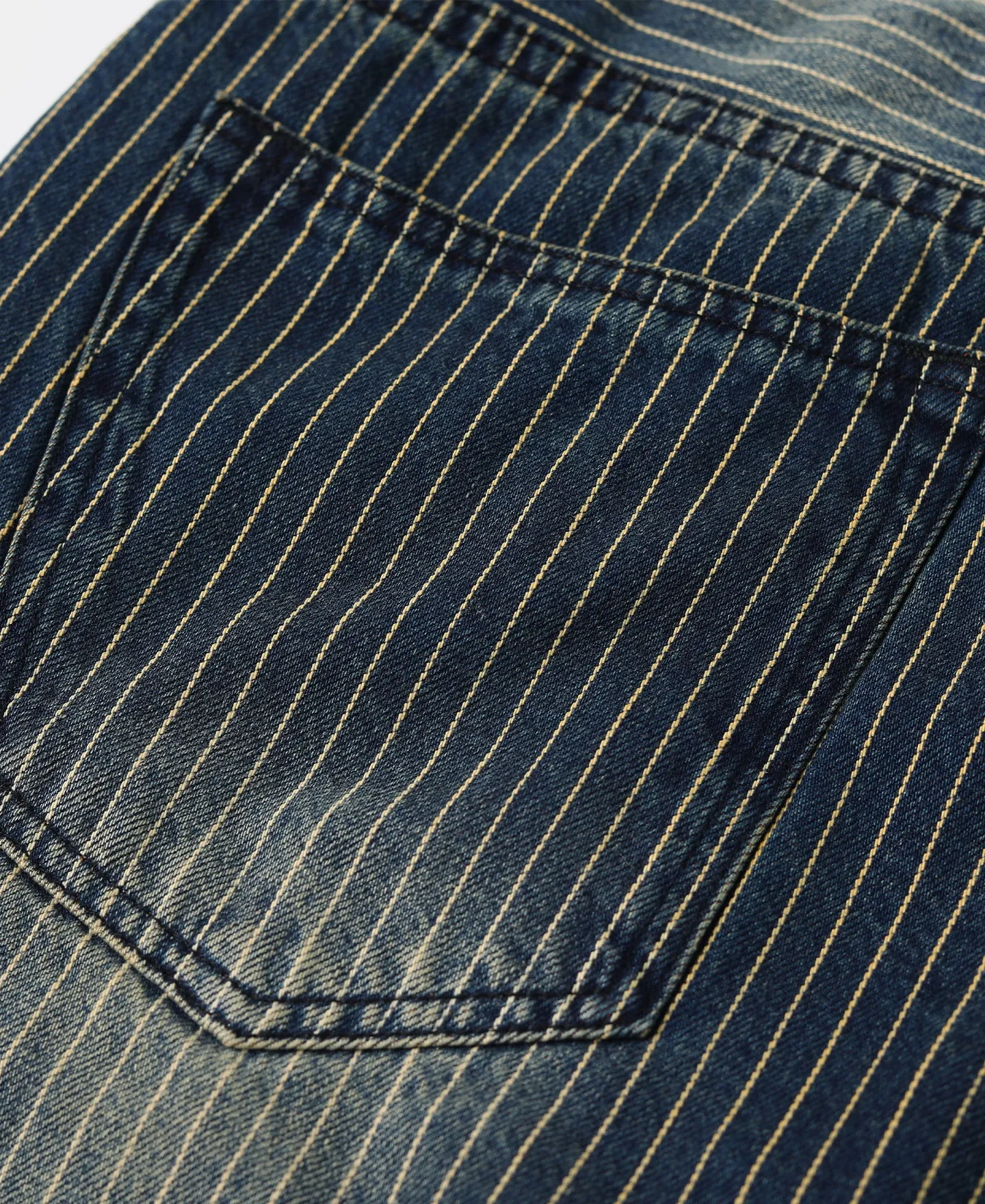 13 oz Faded Selvedge Stripe Taper Jeans