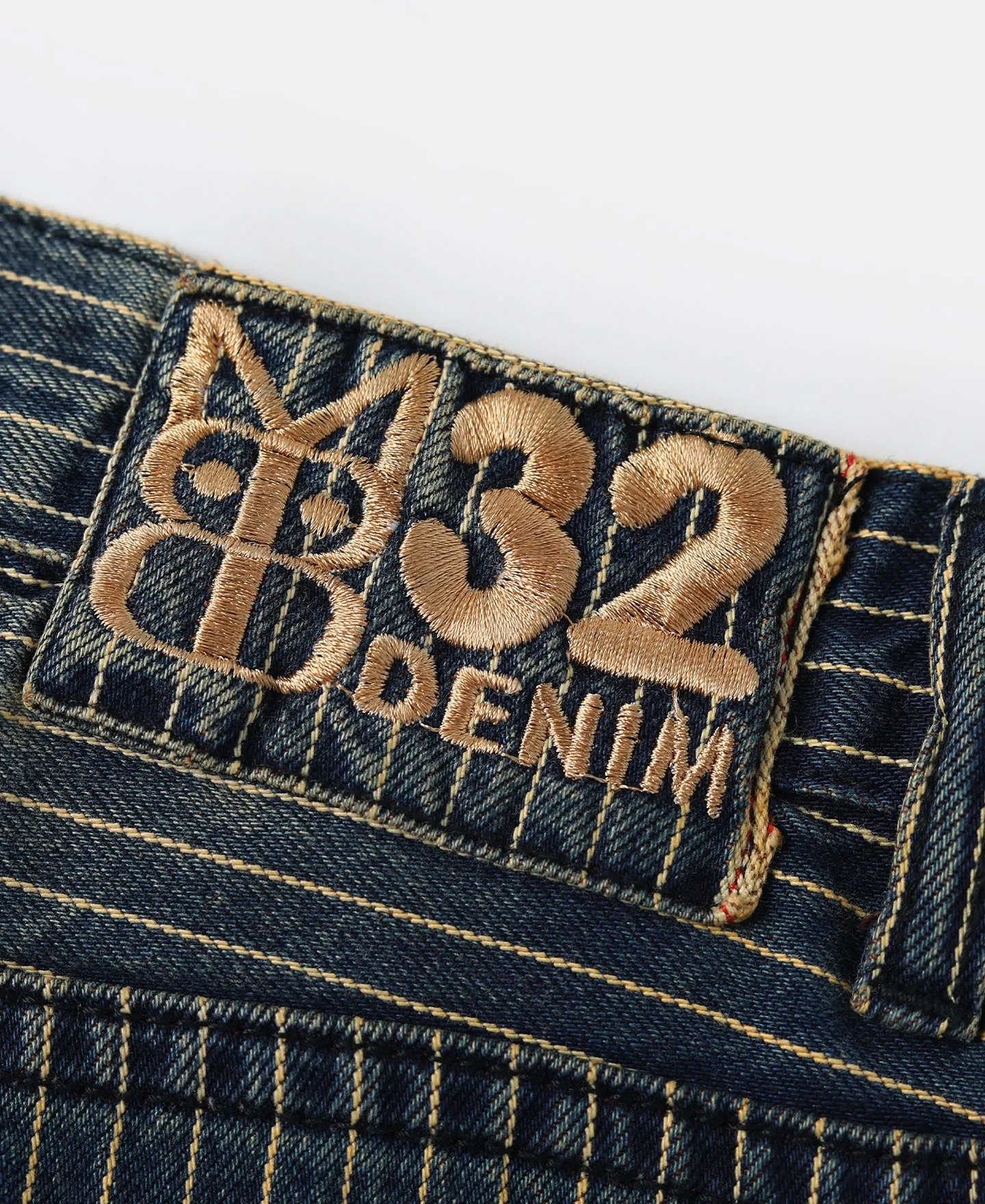 13 oz Faded Selvedge Stripe Taper Jeans