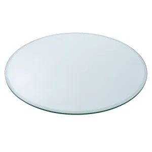 20" Round Clear Glass Table Tops