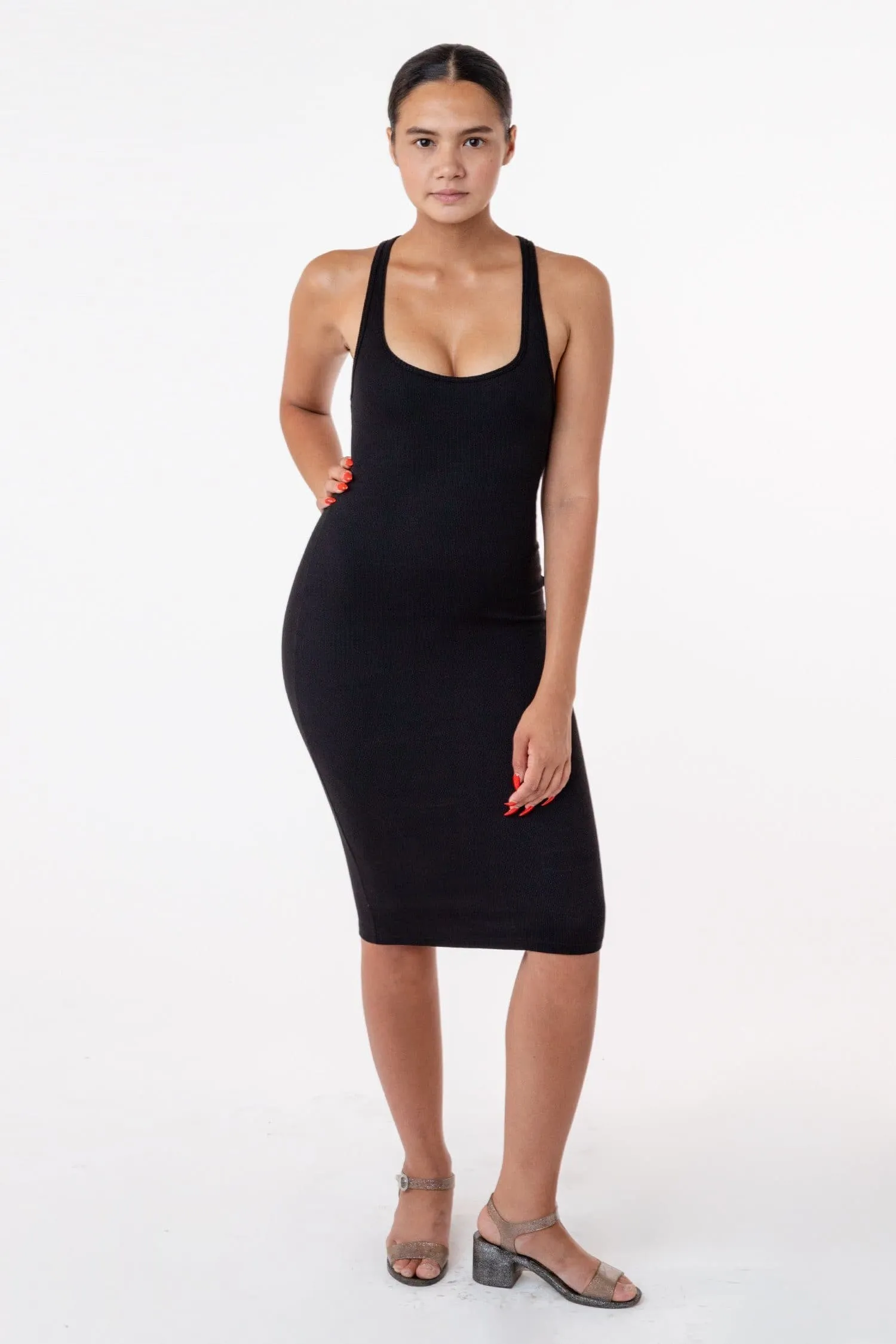 3386GD - Heavy 2x1 Rib Racerback Dress