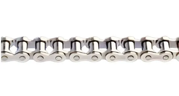 #41 Nickle Plated Roller Chain 10FT Roll with Free Connecting Link