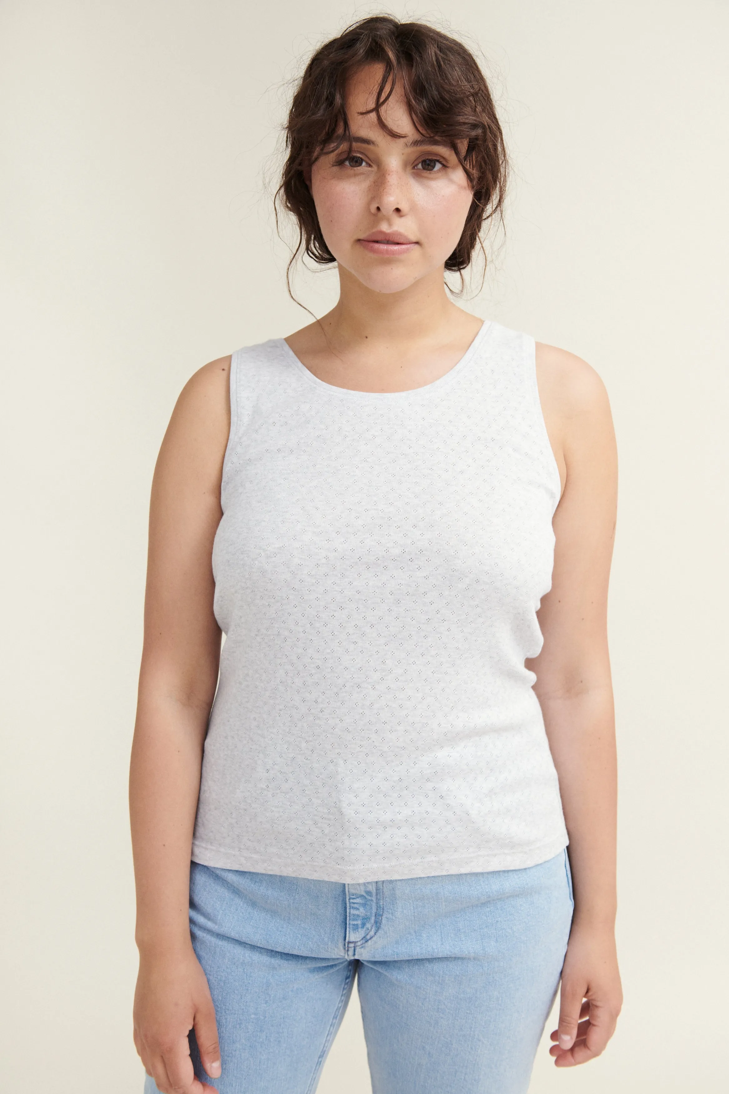 Arense Tank - Light Grey Mel.