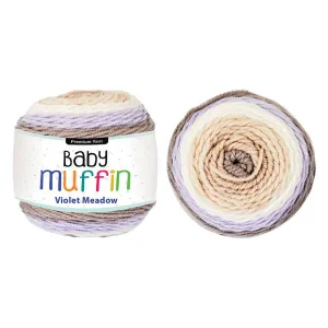 Baby Muffin Yarn, Violet Meadow