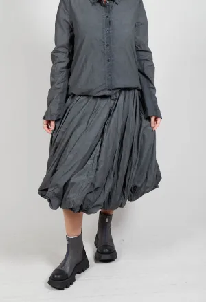 Balloon Skirt in Coal Cloud