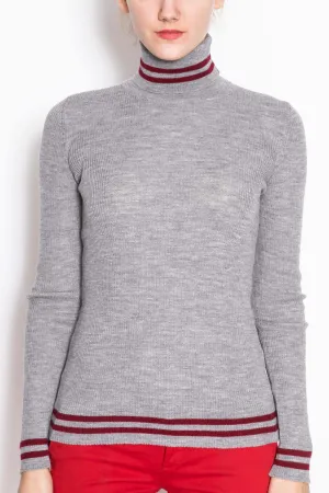 Banded Turtleneck Pullover