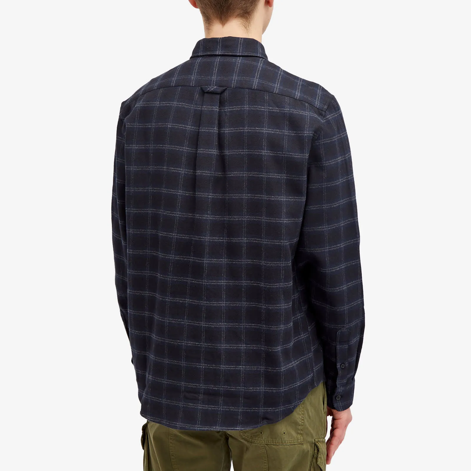 Belstaff Scale Check Shirt, Navy & Charcoal