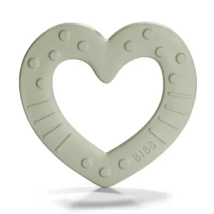 BIBS Baby Bitie Heart Teether - Sage