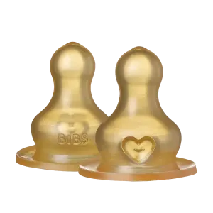 Bibs Bottle Nipple Latex 2 pack