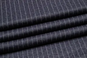 Blue Gray Pin Stripe Suiting