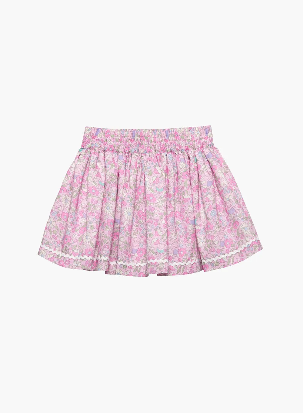 Bow Skirt in Pink Peppa Meadow