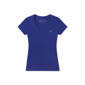 Caroline V-Neck Tee - Cotton