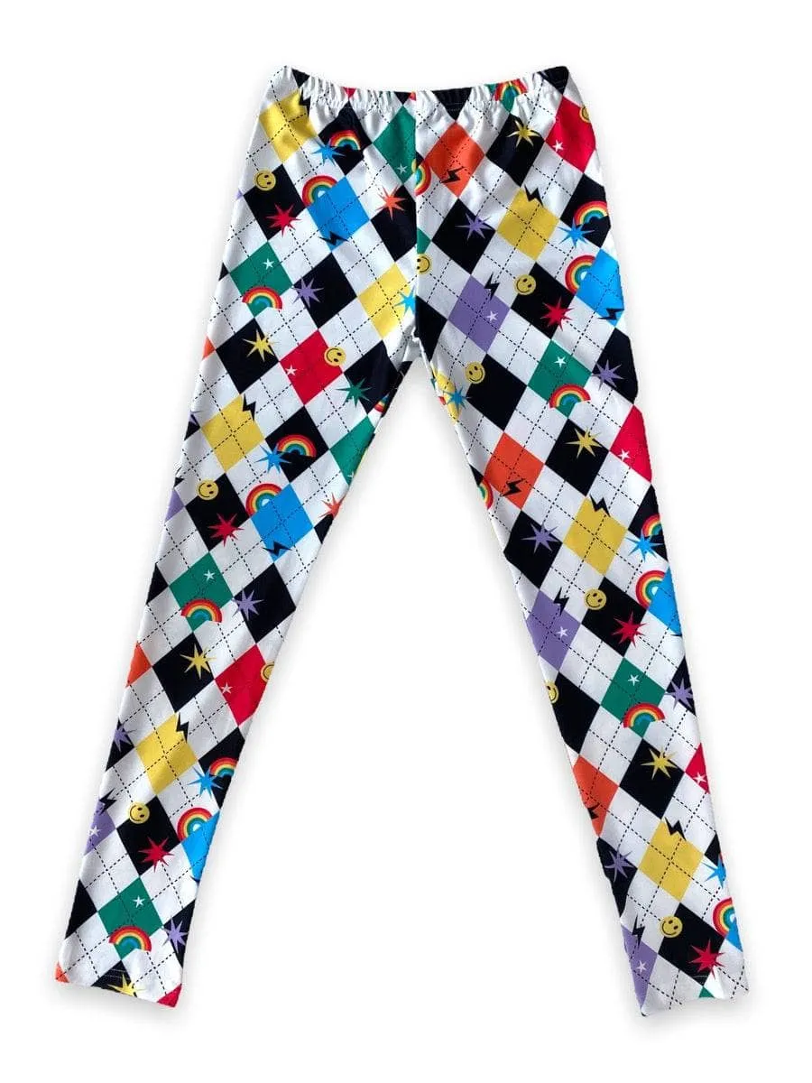 Emoji Checkered Leggings