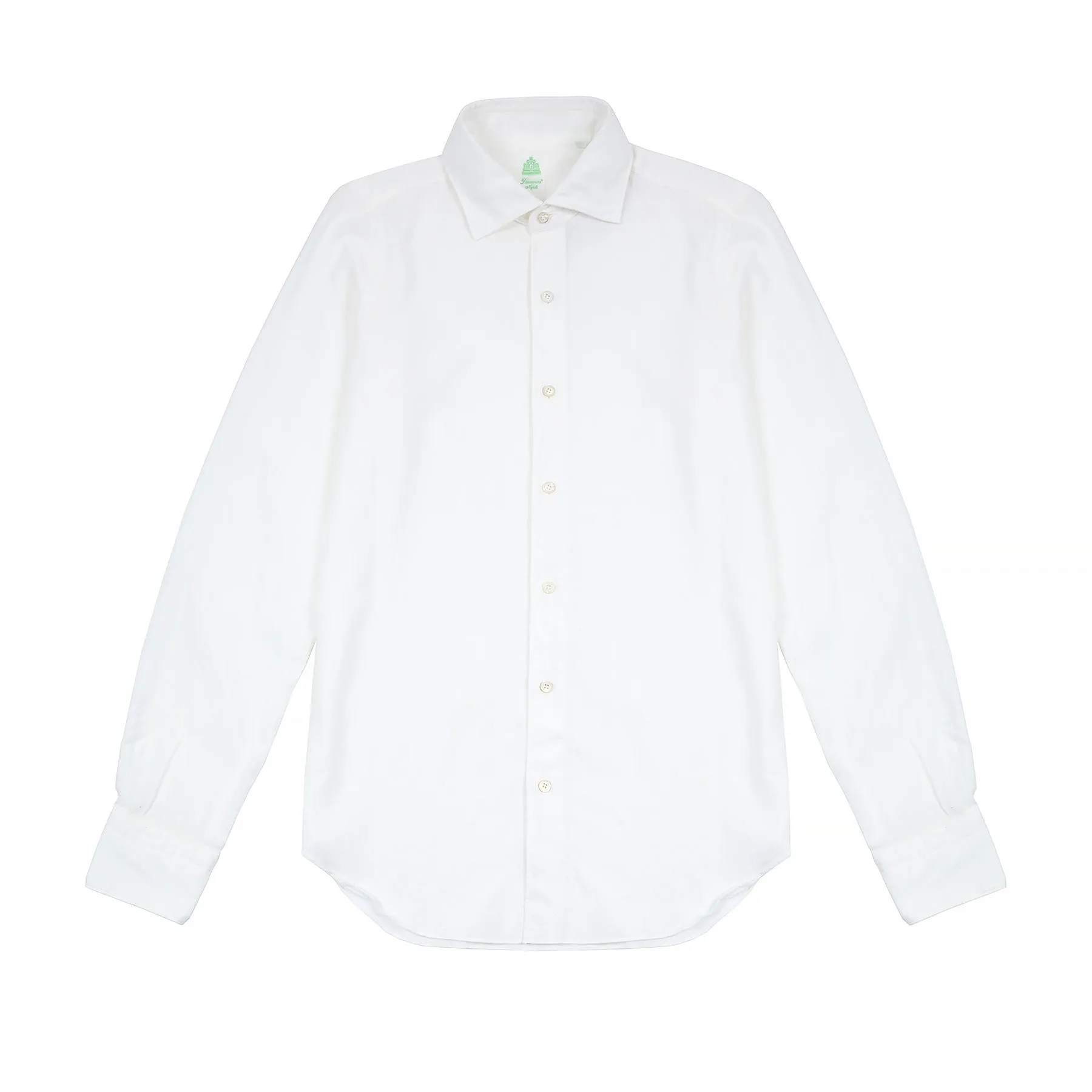 Finamore Tokyo Brushed Cotton Shirt in White