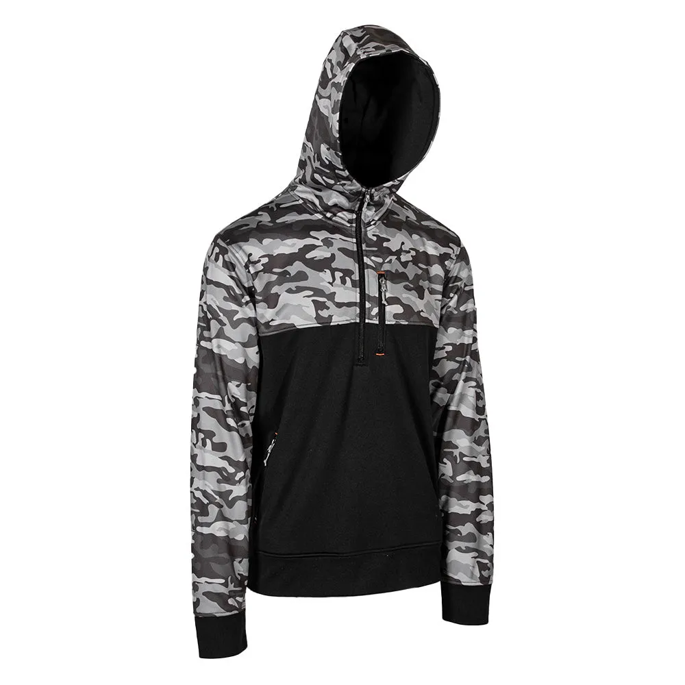 Half Zip Performance Hoodie | Blackout Military Camo PreOrder