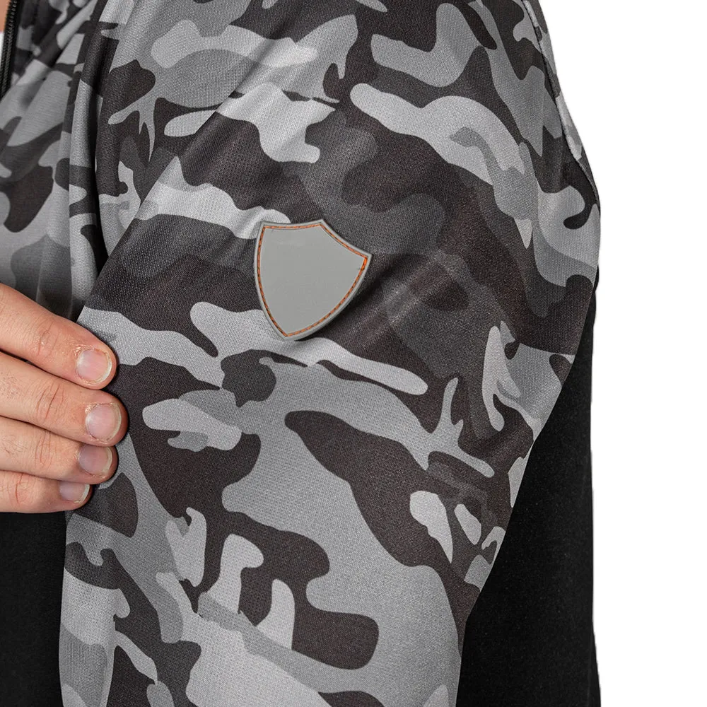 Half Zip Performance Hoodie | Blackout Military Camo PreOrder