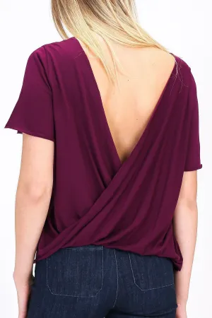 Last Chance! Double Zero That's a wrap Open Back Top D18C697