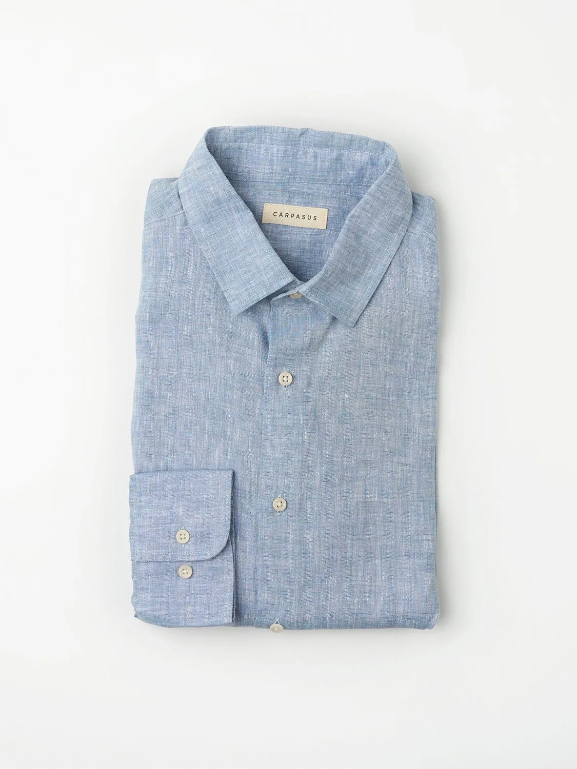 Linen Shirt Verzasca Sky