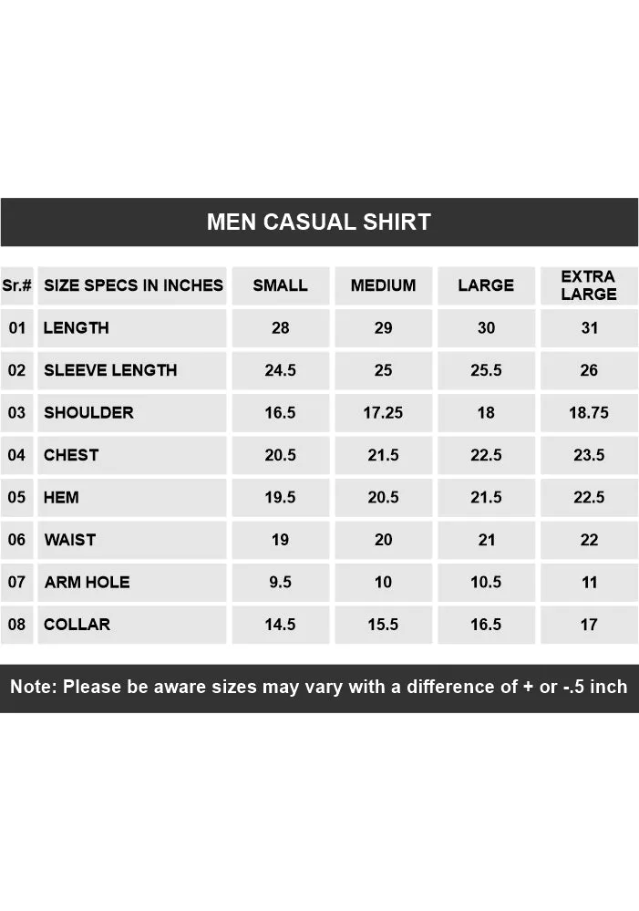 Men Smart Casual Shirt Cubic