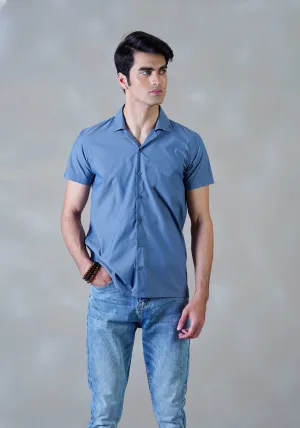 Men Smart Casual Shirt Cubic