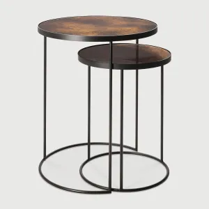 Nesting Side Table Set -  Bronze