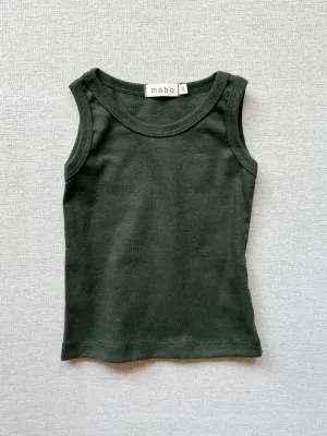 organic cotton tank top - pine