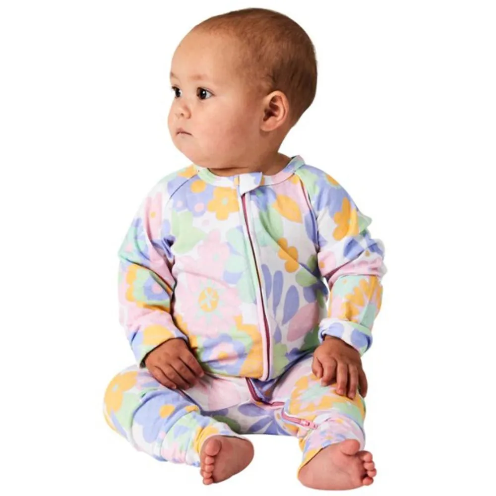 Organic Cotton Zip Romper - Zeppelin