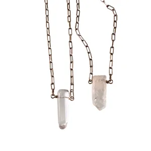 Quartz Crystal Point Necklace