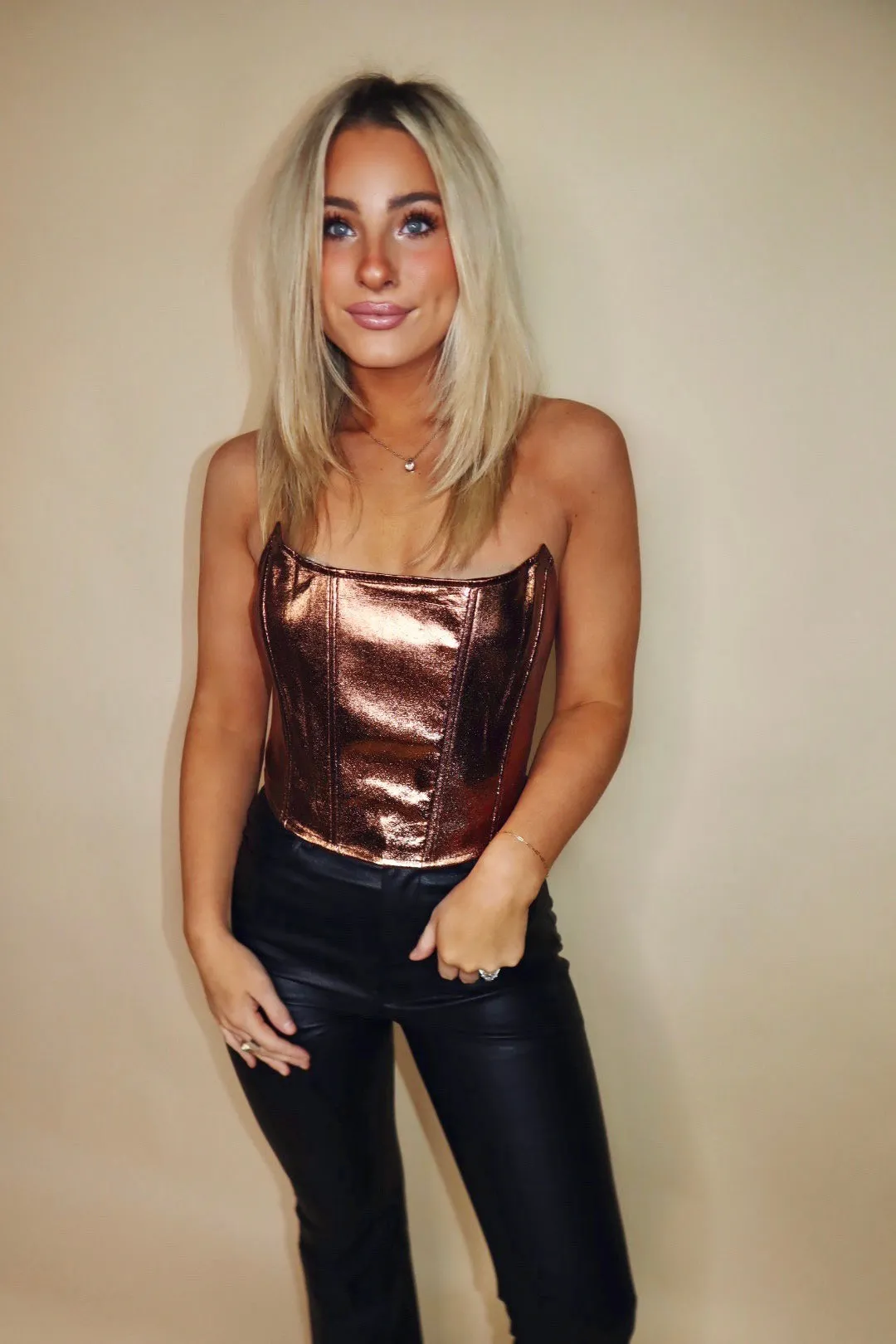 Shimmer Corset Top